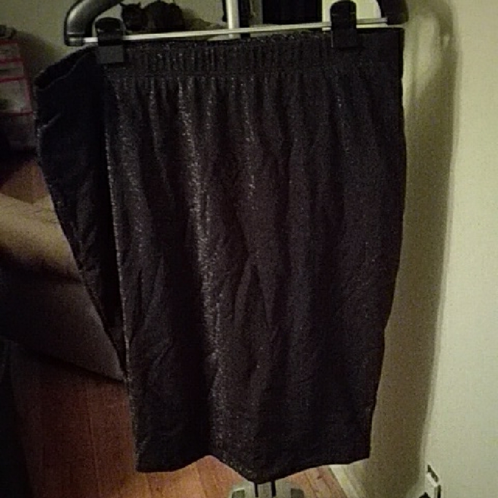 Shimmering Black Evening Skirt 1X Penningtons